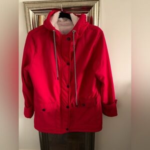 Women's Red Hooded Jacket